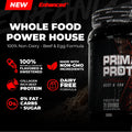 Enhanced Enhanced | Primal Protein | Beef + Egg Protein - Side View | Svpplements