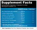 ABL Pharma Cycle Support Capsules 30 Servings Supplement Facts - Milk Thistle Extract 500mg (80% silymarin) | Svpplements