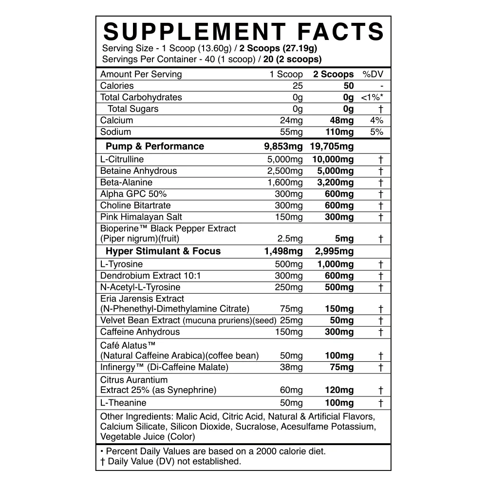Blackmarket | Defy | Hyper Stimulant Pre Workout