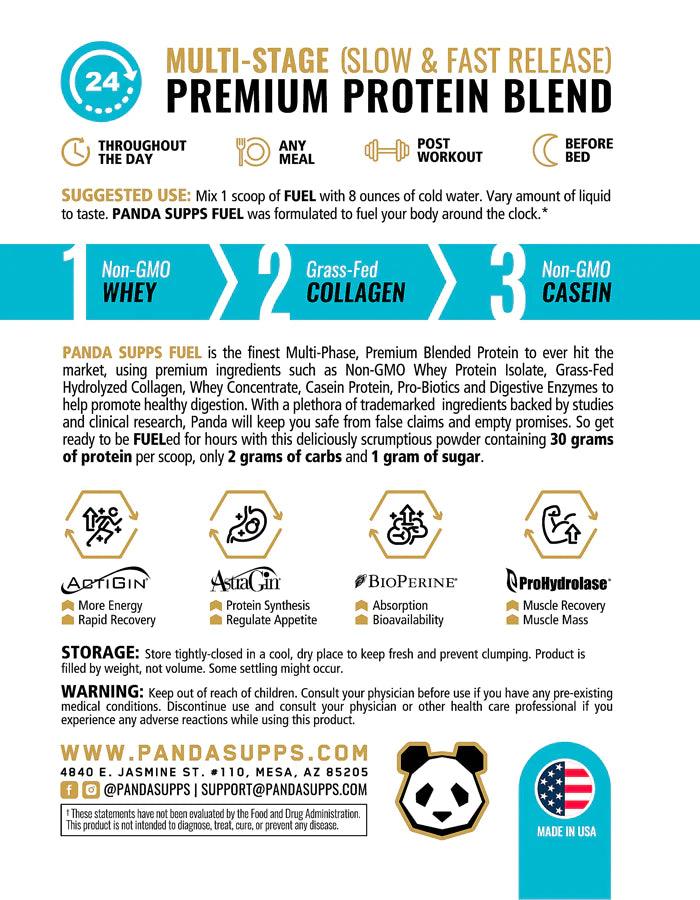 Panda Supps | Fuel | Premium Protein | 30g protein + 5g Collagen