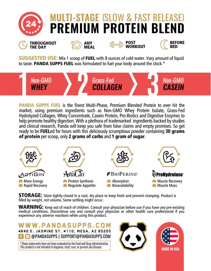 Panda Supps | Fuel | Premium Protein | 30g protein + 5g Collagen