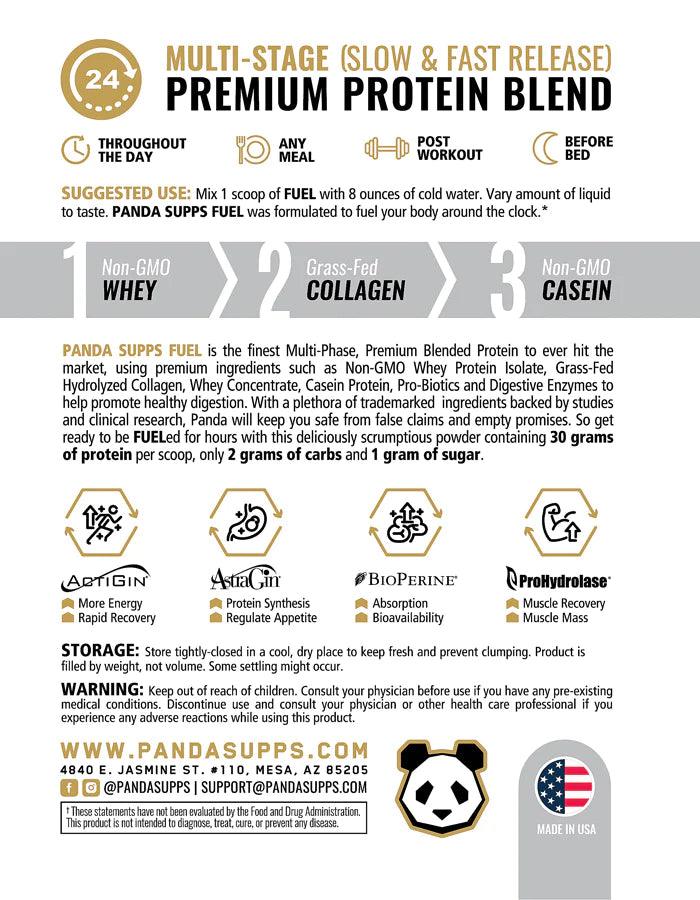 Panda Supps | Fuel | Premium Protein | 30g protein + 5g Collagen