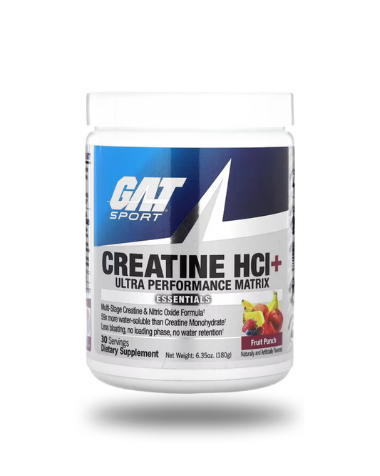 GAT Sport Creatine HCL Creatine Powder 30 Servings - Creatine Monohydrate 5g | Svpplements