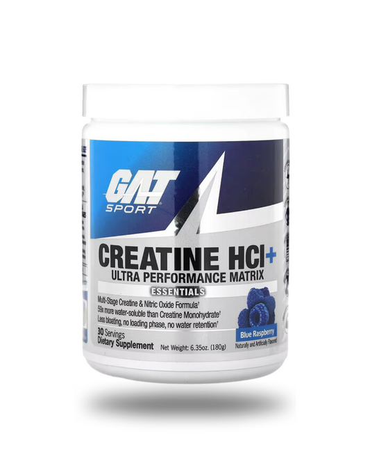 GAT Sport Creatine HCL Creatine Powder 30 Servings Supplement Facts - Creatine Monohydrate 5g | Svpplements