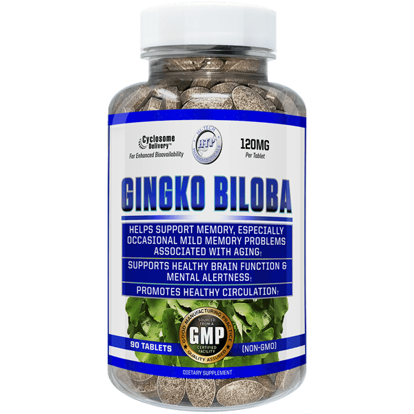 Hi-Tech Pharmaceuticals Ginkgo Biloba 120mg Tablets 90 Count 90 Servings - Ginkgo Biloba Extract 120mg | Svpplements