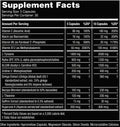 Gorilla Mind Smooth Nootropic Capsules 30 Servings Supplement Facts - L-Tyrosine 750mg | Svpplements