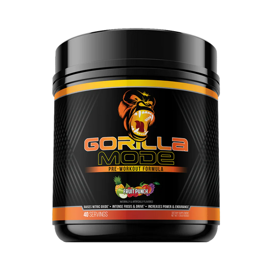 Gorilla Mode Pre-Workout Powder 30 Servings Supplement Facts - L-Citrulline 5000mg | Svpplements