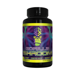 Gorilla Mind Shroom Nootropic Capsules 30 Servings - Lion's Mane Mushroom 1500mg | Svpplements