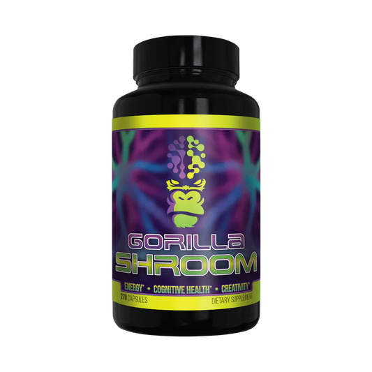 Gorilla Mind Shroom Nootropic Capsules 30 Servings - Lion's Mane Mushroom 1500mg | Svpplements