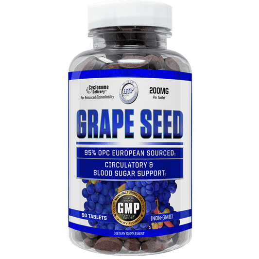 Hi-Tech Pharmaceuticals Grape Seed 200mg Tablets 90 Count 90 Servings - European Grape Seed Extract 200mg | Svpplements
