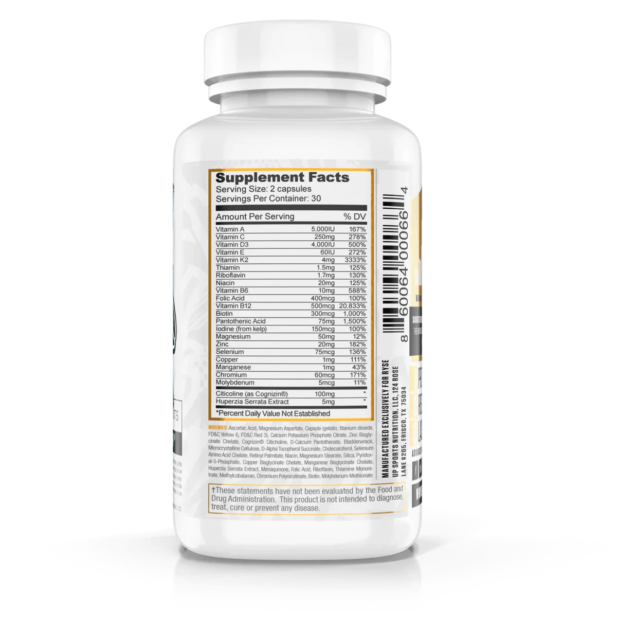 RYSE | Vitafocus | Multivitamin + Nootropic