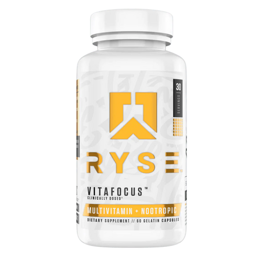 RYSE VitaFocus Multivitamin Capsules 30 Servings - Cognizin® Citicoline 100mg providing 30mg choline | Svpplements