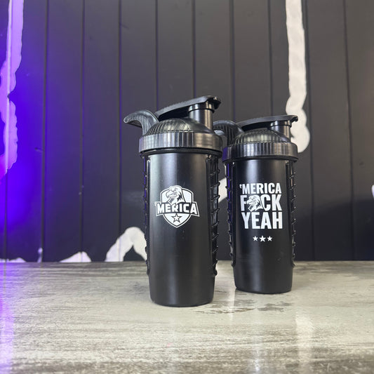 Merica Labz Merica F Yeah Shaker Cup Accessory 1 Count Supplement Facts - Bold Merica F Yeah branding | Svpplements