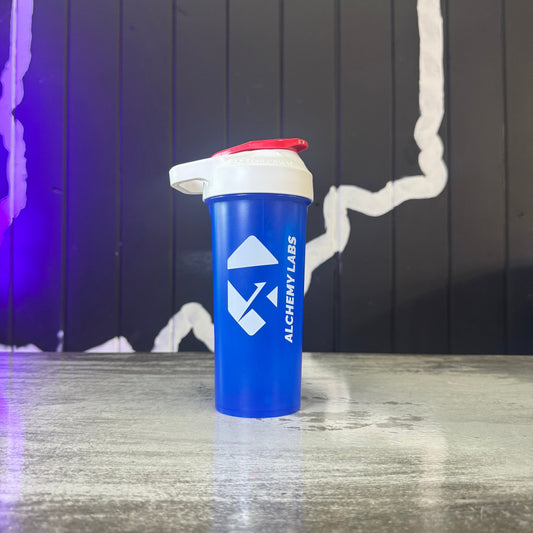 Alchemy Labs Shaker Cup Accessory N/A Servings Red White Blue - 20oz size for daily mixing | Svpplements