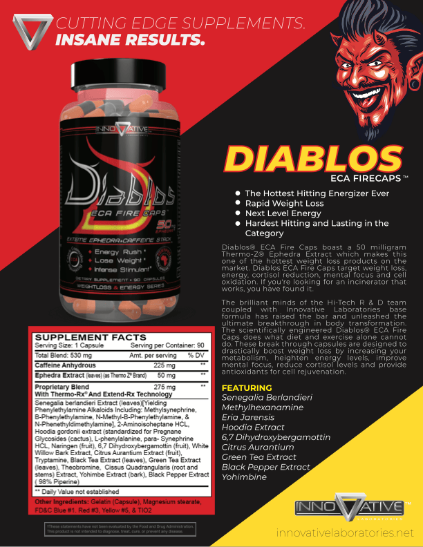 Innovative Labs | Diablos | ECA-Fire-Caps | 90ct.