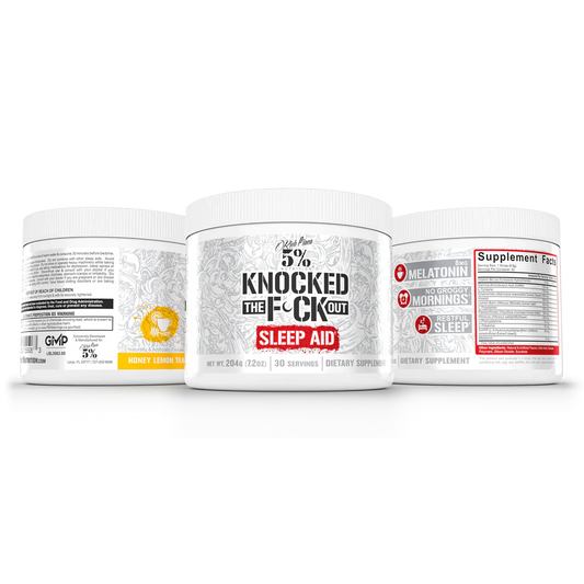 5 Nutrition Knocked Out Sleep Aid Supplement 30 Servings - Melatonin 8mg | Svpplements