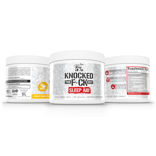 5 Nutrition Knocked Out Sleep Aid Supplement 30 Servings - Melatonin 8mg | Svpplements