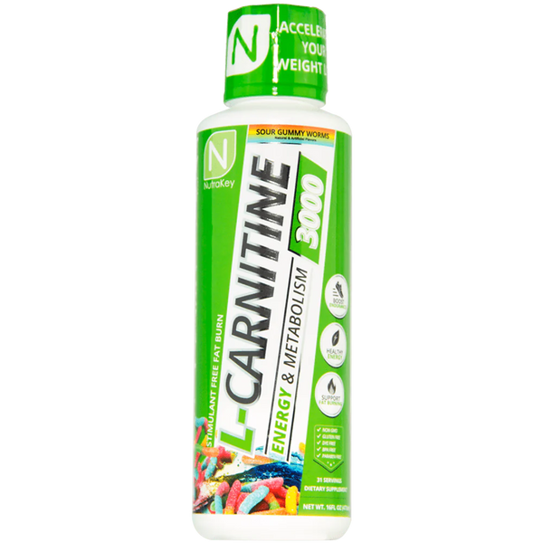 NutraKey | L-Carnitine 3000 - Product Front | Svpplements