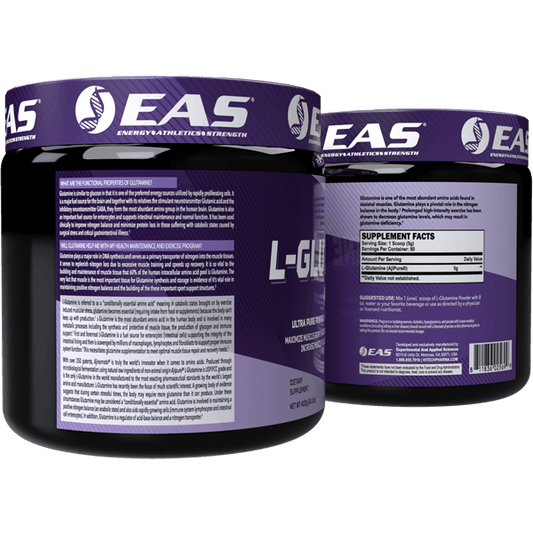 EAS L-Glutamine Recovery Powder 80 Servings Supplement Facts - L-Glutamine 5g | Svpplements