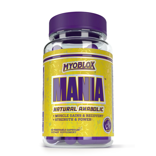 MyoBlox Mania Muscle Support Capsules 30 Servings - PROEPICATE™ Cocoa Bean Extract (90% Epicatechin) 300mg | Svpplements