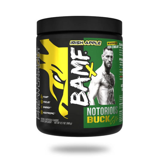 Bucked Up x Conor McGregor BAMF Notorious Buck Pre-Workout Powder 30 Servings - Vitamin B12 100mcg | Svpplements