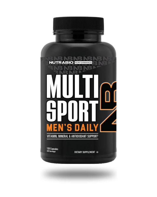 NutraBio Multi Sport Men's Daily Multivitamin Mineral 30 Servings - Vitamin C 400mg | Svpplements