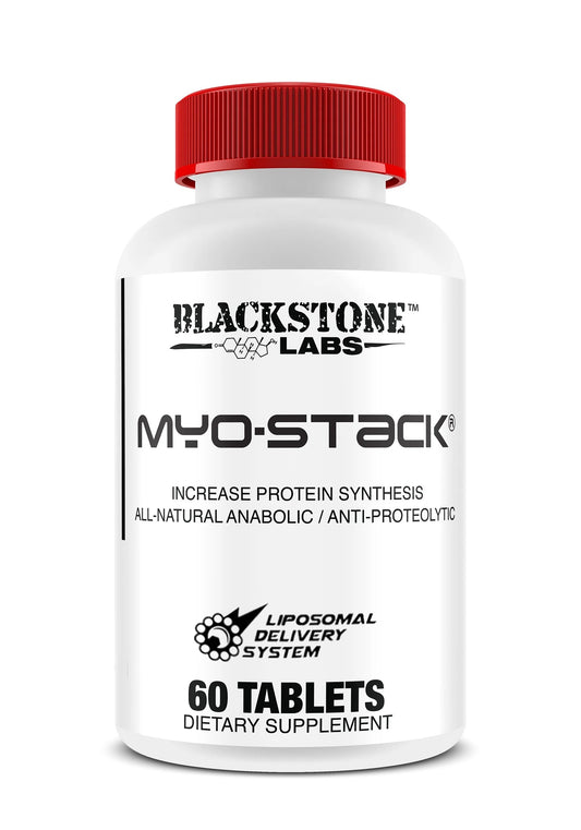 Blackstone Labs Myo-Stack Muscle Support Tablets 60 Servings Supplement Facts - 5-Alpha-Hydroxy Laxogenin 50mg | Svpplements