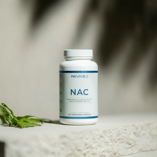 Revive NAC Daily Wellness Supplement Capsules 60 Servings Supplement Facts - N-Acetyl-L-Cysteine 1200mg | Svpplements
