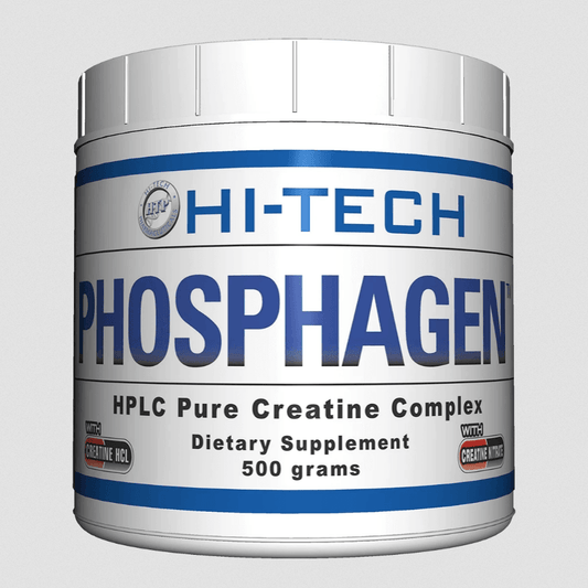Hi-Tech Pharmaceuticals Phosphagen Creatine Powder 500 Grams 50 Servings - Thiamine 5.8mg | Svpplements