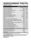 Panda Premium Multivitamin & Mineral Complex Capsules 30 Servings Supplement Facts - Folate 333mcg DFE | Svpplements