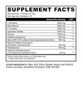 Panda Supps Panta Pre-Workout Powder 25 Servings Supplement Facts - L-Citrulline 4000mg | Svpplements