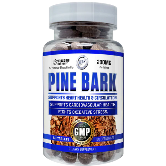Hi-Tech Pine Bark Supplement Capsules 60 Servings - French Maritime Pine Bark Extract (Pinus pinaster) 200mg | Svpplements