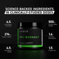 Kaged | Pre-Kaged Pre-Workout - Back View | Svpplements