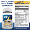 GAT Sport Testrol Gold ES Hormone Support Capsules 30 Servings Supplement Facts - Diindolylmethane (DIM) 200mg | Svpplements