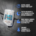 Alpha Lion Superhuman Sleep Sleep Supplement Powder 30 Servings Supplement Facts - L-Glycine 3000mg | Svpplements