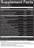 NutriFitt Codex Nootropic Capsules 30 Servings Supplement Facts - NeuraChol™ 500mg | Svpplements