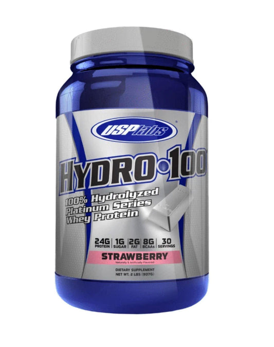 USP Labs Hydro 100 Hydrolyzed Whey Protein Powder 2 lb - Hydrolyzed Whey Protein 24g | Svpplements