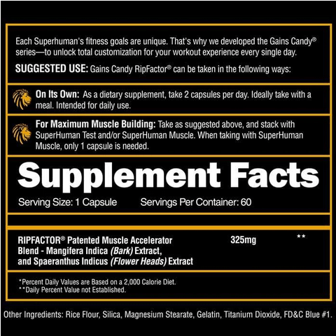 Alpha Lion Dietary Supplement - Supplement Facts | Svpplements