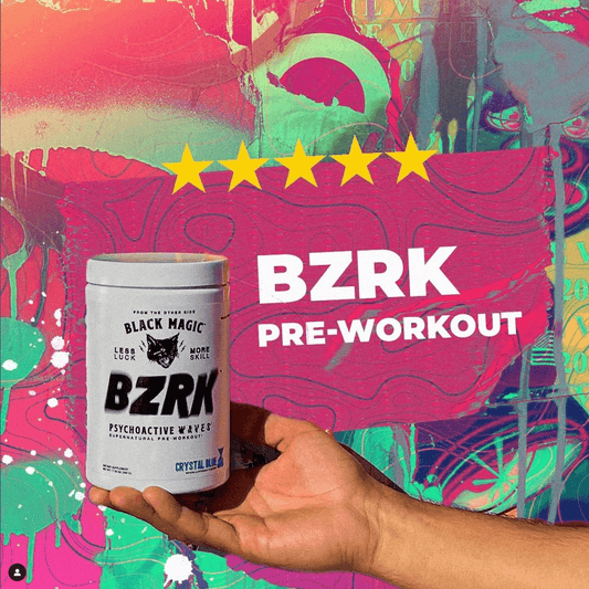 Black Magic BZRK Pre-Workout Powder 25 Servings Supplement Facts - Reported Citrulline Malate | Svpplements