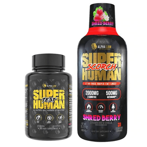 Alpha Lion Superhuman Shred Stack for Him Fat Burner Capsules 31 Servings - L-Carnitine 2000mg | Svpplements