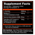Alpha Lion Superhuman Shred Stack for Him Fat Burner Capsules 31 Servings Supplement Facts - L-Carnitine 2000mg | Svpplements