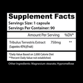 Insane Labz Tribulus Hormone Support Capsules 90 Servings Supplement Facts - Tribulus Terrestris Extract | Svpplements