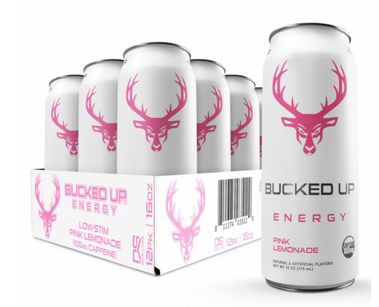Bucked Up Low Stim Energy Drink Can 1 Serving - Caffeine 100mg | Svpplements