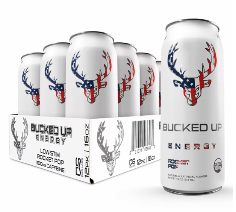 Bucked Up Energy Drink - Low Stim (100mg Caffeine)