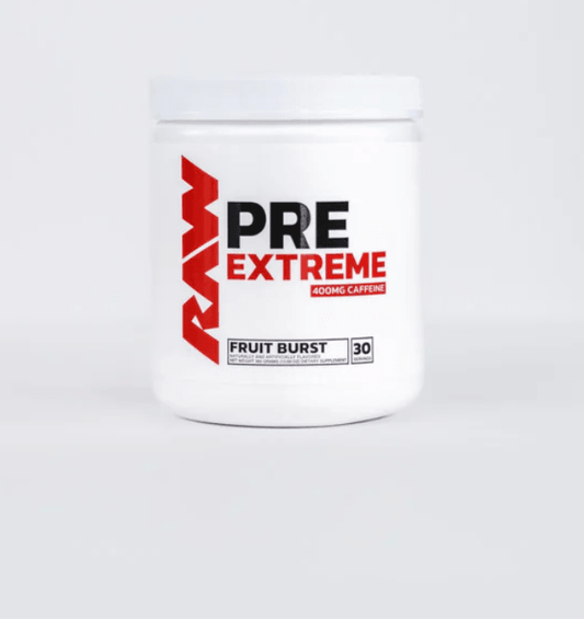 Raw Nutrition Pre Extreme Pre-Workout Powder 30 Servings - L-Citrulline 4g | Svpplements