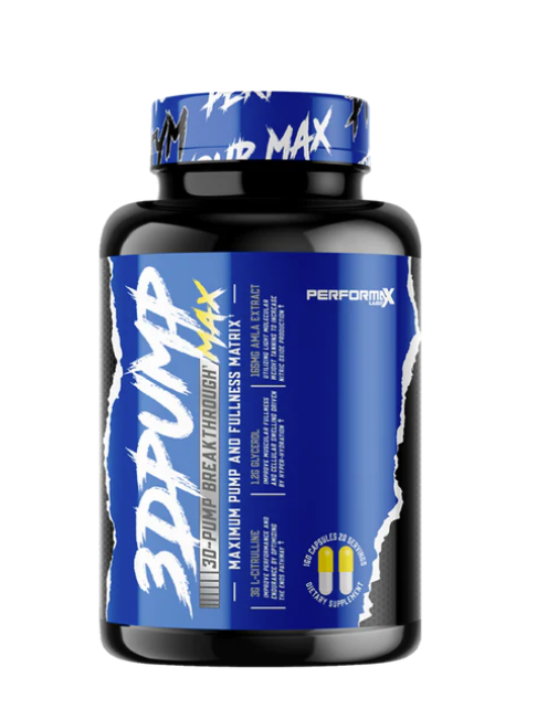 Performax 3D Pump Pump Support Capsules 40 Servings - Multi-pathway pump support in capsules | Svpplements