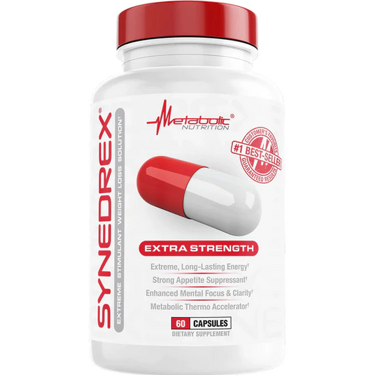 Metabolic Nutrition | SyneDrex 60 Cap | Stimulant Weight Loss Solution - Product Front | Svpplements