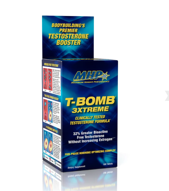 T-Bomb 3XTREME Testosterone Support Capsules N/A Servings - Zinc 25mg | Svpplements