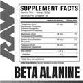 Raw Beta-Alanine Endurance Powder 60 Servings Supplement Facts - Beta-Alanine 3.2g | Svpplements