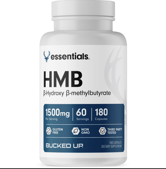 Bucked Up Essentials HMB Capsules 60 Servings - Calcium HMB 1,500mg | Svpplements